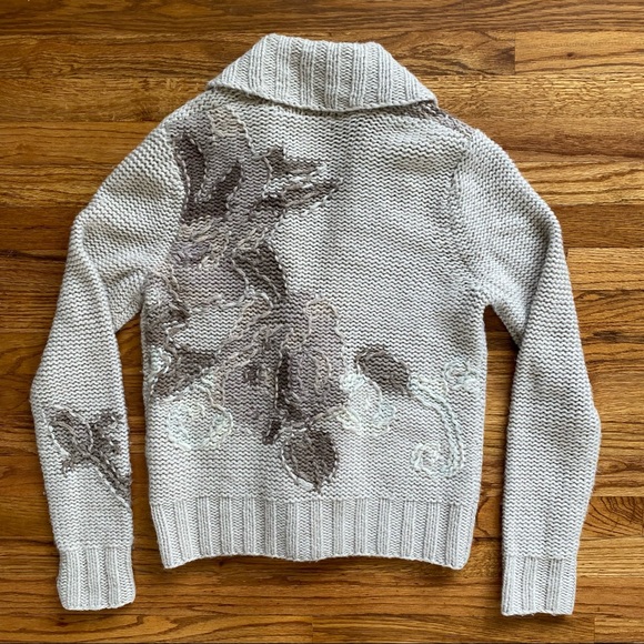 Eddie Bauer Hand Knit Cardigan Sweater - Picture 2 of 3